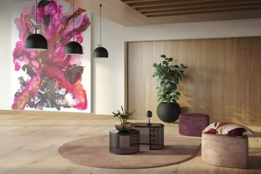 AYTM Stilla Vloerkleed 265x220 Bordeaux 2 AYTM Stilla Vloerkleed 265x220 Bordeaux - Afbeelding 2