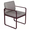 Fermob Bellevie Dining Armchair Tuinstoel Kussen Grey Taupe Black Cherry