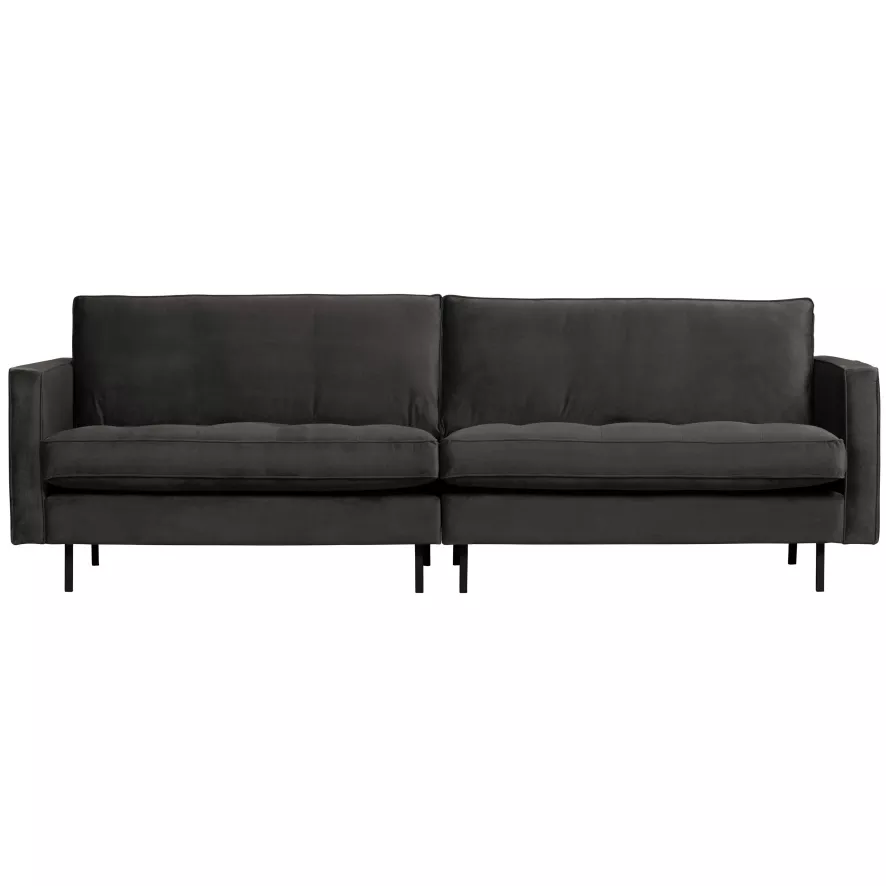 BePureHome Rodeo Velvet Classic Bank 3 Zits Antraciet 1 BePureHome Rodeo Velvet Classic Bank 3 Zits Antraciet