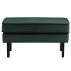 BePureHome Rodeo Velvet Hocker Green Forest