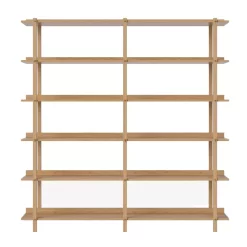 Bolia Kari Stellingkast Dubbel Hoog Geolied Eiken