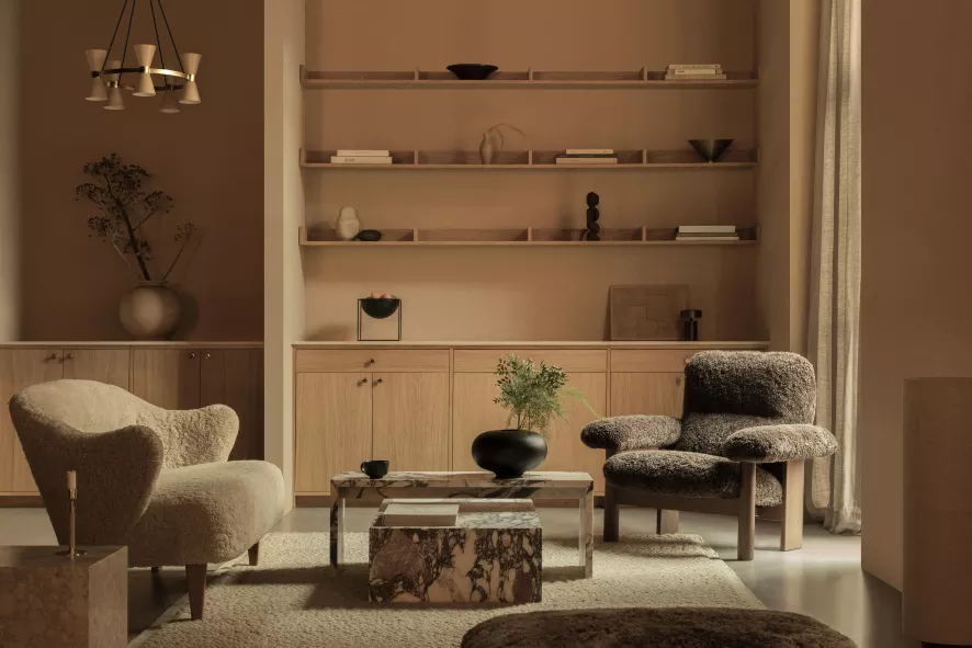 Audo Copenhagen Ingeborg Fauteuil Donker Eiken Fiord 0751 2 Audo Copenhagen Ingeborg Fauteuil Donker Eiken Fiord 0751 - Afbeelding 2