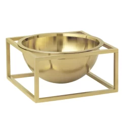 Audo Copenhagen Kubus Bowl Centerpiece Schaal Small Ø14 Goud