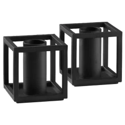 Audo Copenhagen Kubus Micro Kandelaar Set Van 2 Zwart