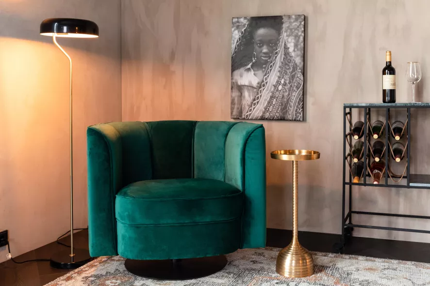 Dutchbone Tweedekansje - Flower Fauteuil Draaifauteuil Oranje 20 Dutchbone Tweedekansje - Flower Fauteuil Draaifauteuil Oranje - Afbeelding 20