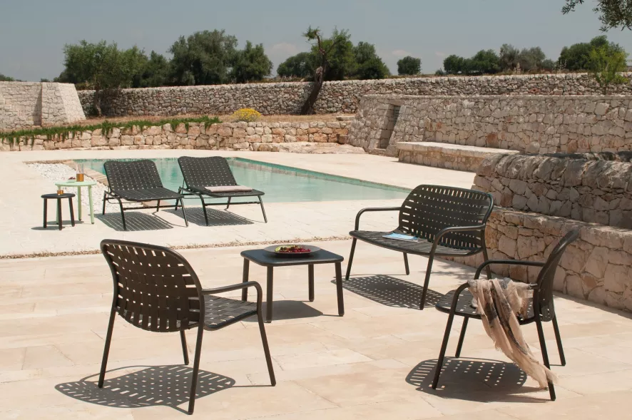 Emu Yard 2-zits Tuinbank Grijs/Groen 2 Emu Yard 2-zits Tuinbank Grijs/Groen - Afbeelding 2