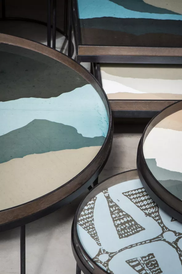 Ethnicraft Wabi Sabi Dienblad Graphite Ø92 6 Ethnicraft Wabi Sabi Dienblad Graphite Ø92 - Afbeelding 6