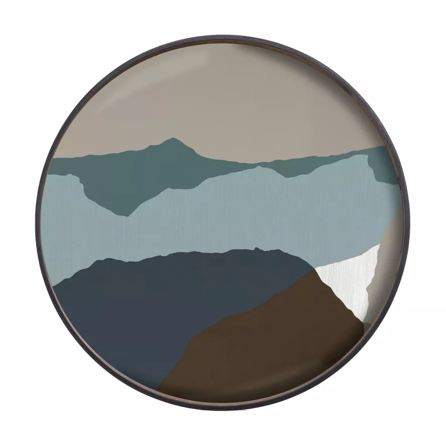 Ethnicraft Wabi Sabi Dienblad Graphite Ø92 1 Ethnicraft Wabi Sabi Dienblad Graphite Ø92