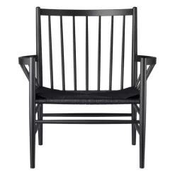 FDB Møbler J82 Fauteuil Zwart/zwart