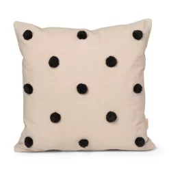 Ferm Living Dot Tufted Kussen Sand Black