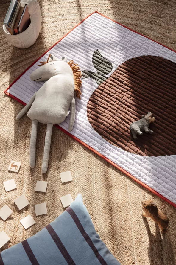 Ferm Living Grand Kussen 50x50 Off-white/chocolate 10 Ferm Living Grand Kussen 50x50 Off-white/chocolate - Afbeelding 10