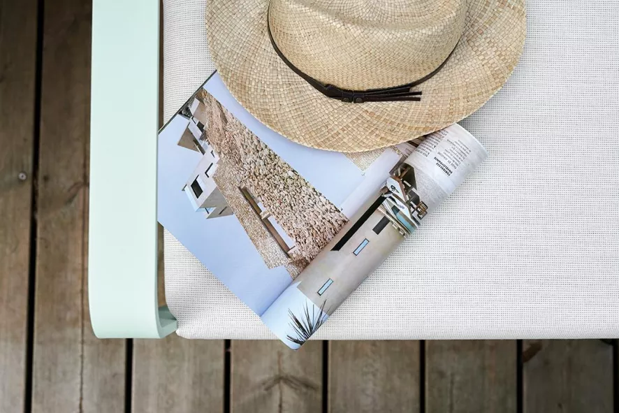 Fermob Bellevie Fauteuil Kussen Antraciet Lapilli Grey 6 Fermob Bellevie Fauteuil Kussen Antraciet Lapilli Grey - Afbeelding 6