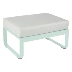 Fermob Bellevie Hocker Kussen Wit Ice Mint