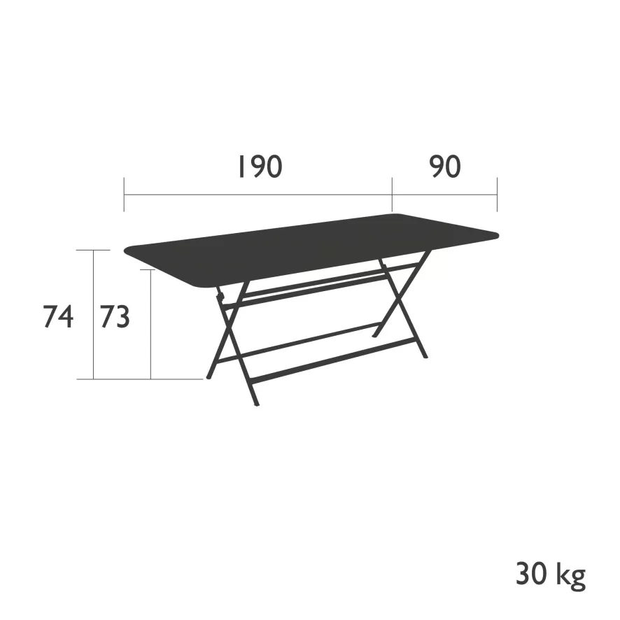 Fermob Caractère Tuintafel 90x190 Rosemary 13 Fermob Caractère Tuintafel 90x190 Rosemary - Afbeelding 13