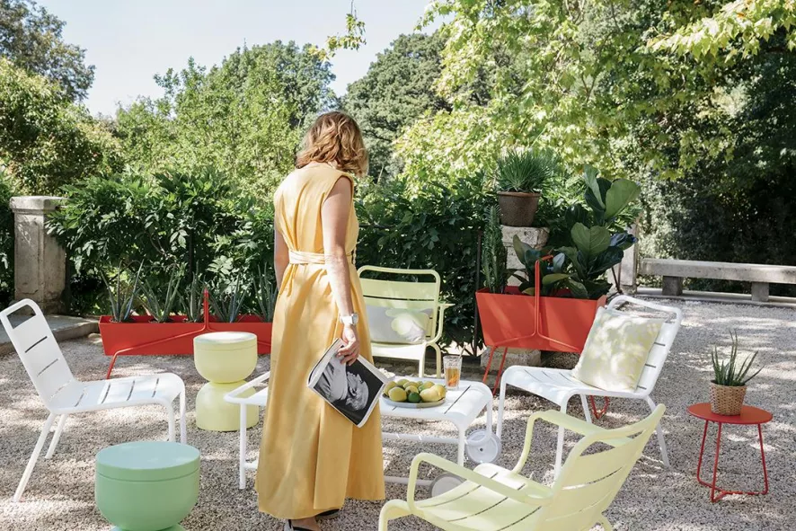 Fermob Luxembourg Trolley Laag Clay Grey 6 Fermob Luxembourg Trolley Laag Clay Grey - Afbeelding 6