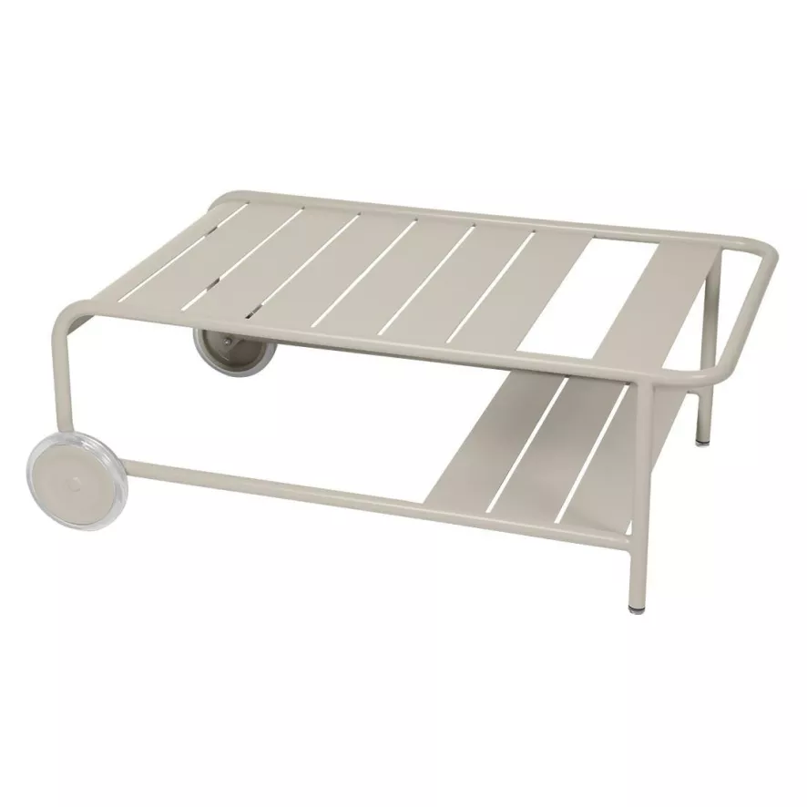 Fermob Luxembourg Trolley Laag Clay Grey 1 Fermob Luxembourg Trolley Laag Clay Grey