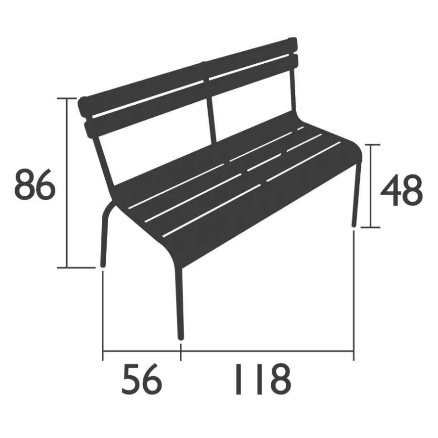 Fermob Luxembourg Tuinbank Met Rugleuning Willow Green 7 Fermob Luxembourg Tuinbank Met Rugleuning Willow Green - Afbeelding 7