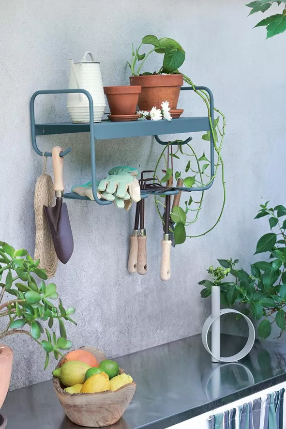 Fermob Picolino Wandplank Acapulco Blue 5 Fermob Picolino Wandplank Acapulco Blue - Afbeelding 5