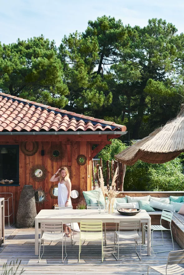 Fermob Ribambelle Tuintafel XL 149/299x100 Nutmeg 7 Fermob Ribambelle Tuintafel XL 149/299x100 Nutmeg - Afbeelding 7