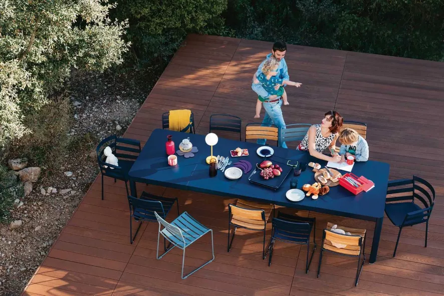 Fermob Ribambelle Tuintafel XL 149/299x100 Nutmeg 5 Fermob Ribambelle Tuintafel XL 149/299x100 Nutmeg - Afbeelding 5