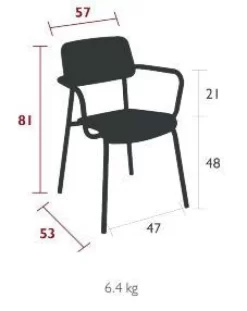 Fermob Studie Tuinstoel Met Armleuning Anthracite -Meubelwinkel x886x886 fermob studie tuinstoel met armleuning.JPG.pagespeed.ic .Tf1o3f ooL