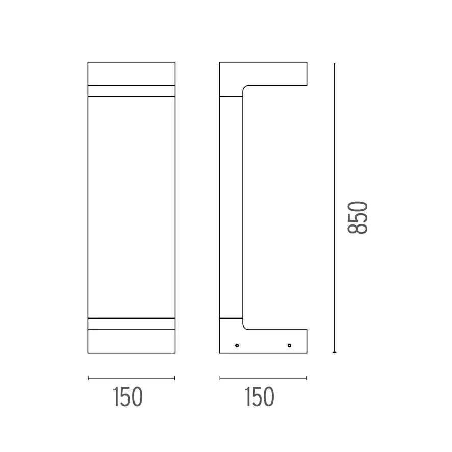 Flos Casting C 150x850 Sokkellamp LED 2700K Donkerbruin 2 Flos Casting C 150x850 Sokkellamp LED 2700K Donkerbruin - Afbeelding 2