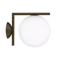 Flos IC Lights C/W1 Outdoor Wandlamp Donkerbruin