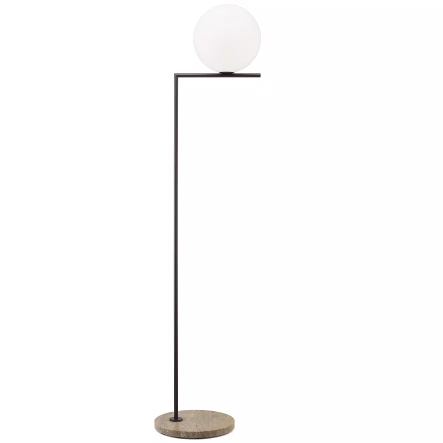 Flos IC Lights F2 Outdoor Vloerlamp Donkerbruin, Voet Beige 7 Flos IC Lights F2 Outdoor Vloerlamp Donkerbruin, Voet Beige - Afbeelding 7
