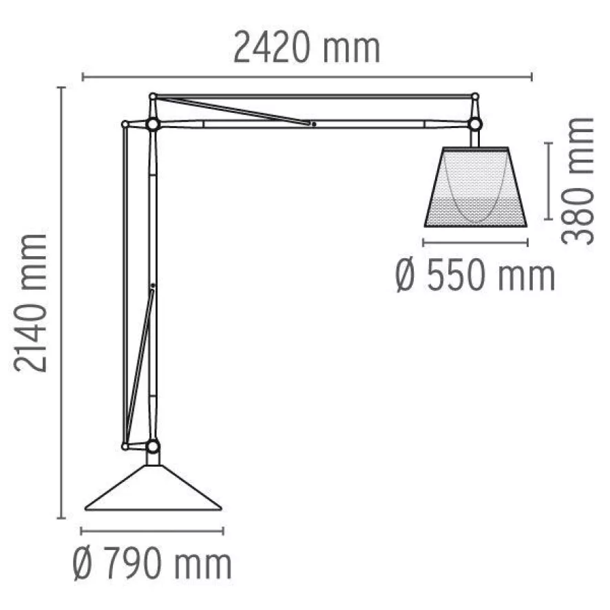 Flos Superarchimoon Outdoor Booglamp Green Wall 6 Flos Superarchimoon Outdoor Booglamp Green Wall - Afbeelding 6