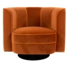 Dutchbone Tweedekansje - Flower Fauteuil Draaifauteuil Oranje