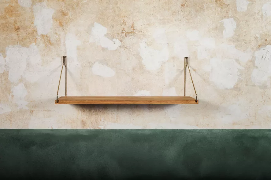 Frama Shelf Wandplank 40x20 Naturel/roestvrijstaal 2 Frama Shelf Wandplank 40x20 Naturel/roestvrijstaal - Afbeelding 2