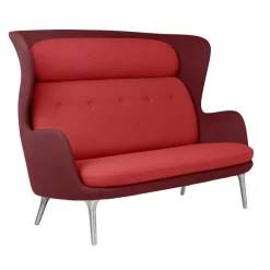 Fritz Hansen Ro JH110 Bank 2-zits Rood