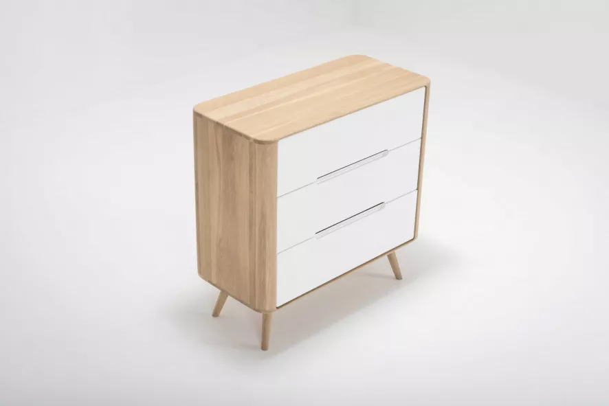 Gazzda Ena Ladekast Een Whitewash 3 Gazzda Ena Ladekast Een Whitewash - Afbeelding 3