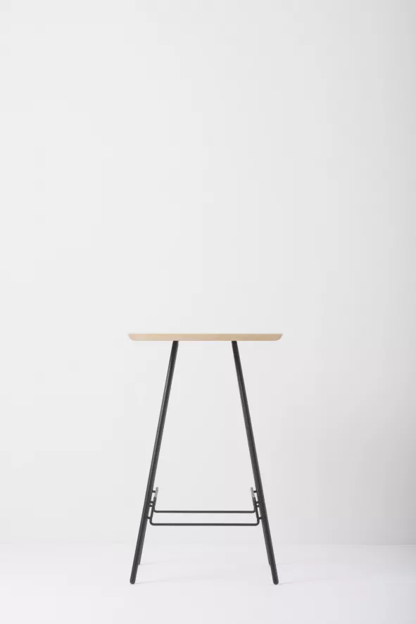 Gazzda Leina Bar Tafel 70x70 Whitewash, Wit Onderstel 12 Gazzda Leina Bar Tafel 70x70 Whitewash, Wit Onderstel - Afbeelding 12