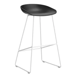 Hay AAS38 Barkruk 75cm Wit Onderstel Black