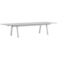 Hay Boa Tafel 350x128 Metallic Grey Frame,linoleum Blad