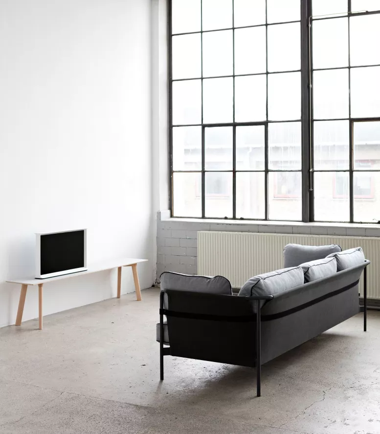 Hay Can Bank 2-zits Frame Verchroomd Staal, Roden 04 8 Hay Can Bank 2-zits Frame Verchroomd Staal, Roden 04 - Afbeelding 8