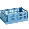 Hay Colour Crate Krat RE Opberger S Sky Blue
