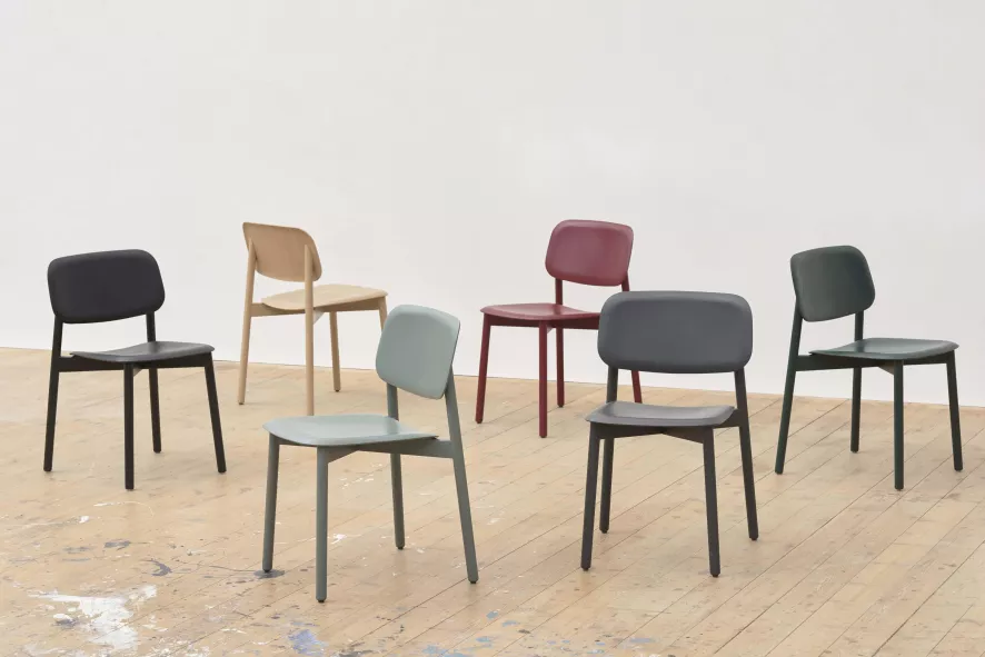 Hay Soft Edge 60 Stoel Soft Grey 12 Hay Soft Edge 60 Stoel Soft Grey - Afbeelding 12