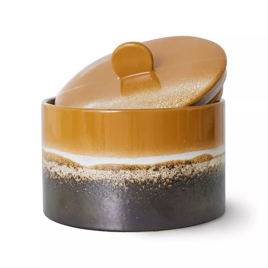 HKliving 70's Ceramic Koektrommel Voorraadpot Cookie Jar Fire 18 HKliving 70's Ceramic Koektrommel Voorraadpot Cookie Jar Fire - Afbeelding 18