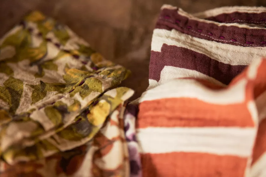 HKliving Cotton Servet Set Van 2 Floral Vintage 9 HKliving Cotton Servet Set Van 2 Floral Vintage - Afbeelding 9