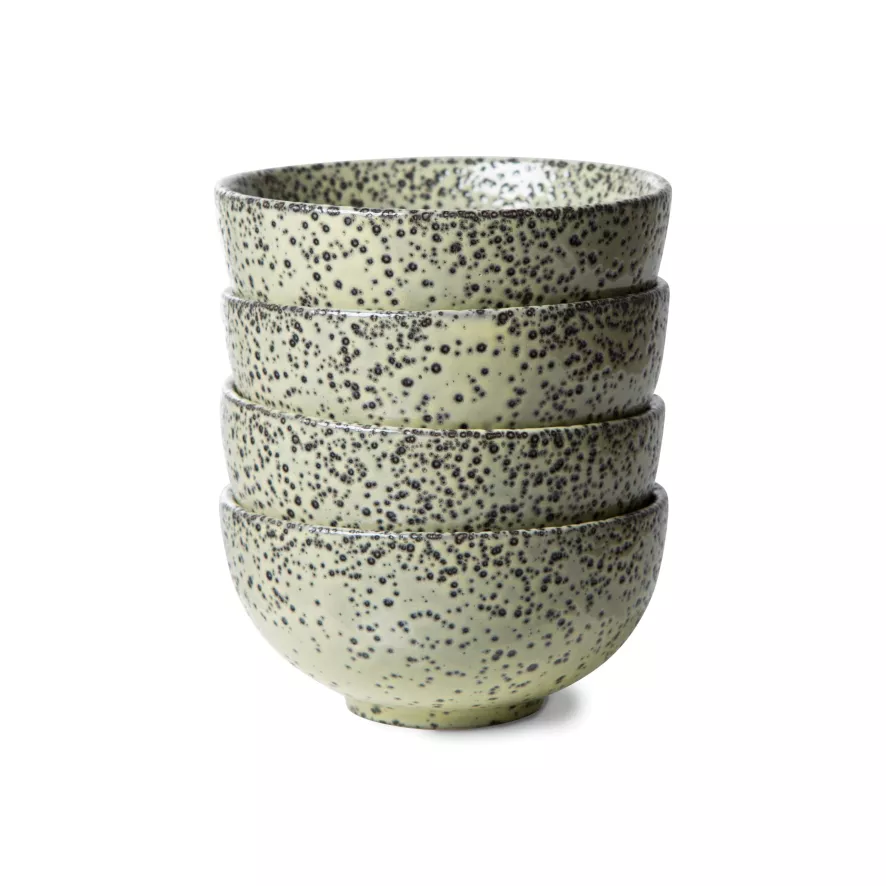 HKliving Gradient Schaal Ø13 Set Van 4 Green 6 HKliving Gradient Schaal Ø13 Set Van 4 Green - Afbeelding 6