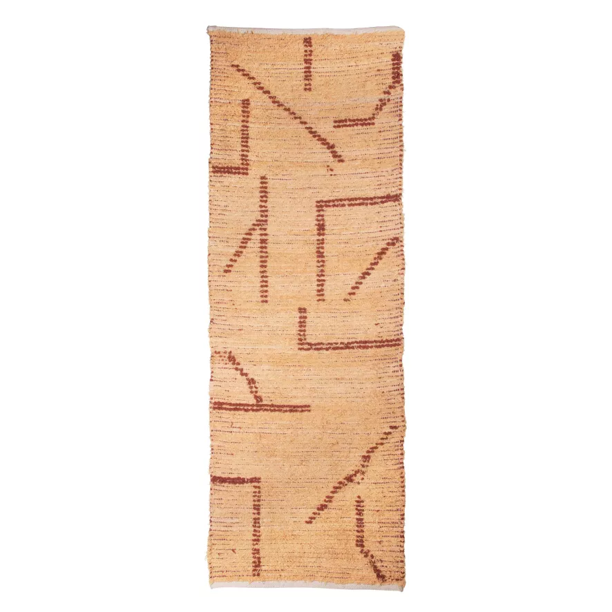 HKliving Hand Woven Vloerkleed 70x200 Peach/mocha 2 HKliving Hand Woven Vloerkleed 70x200 Peach/mocha - Afbeelding 2
