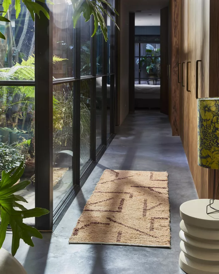 HKliving Hand Woven Vloerkleed 70x200 Peach/mocha 6 HKliving Hand Woven Vloerkleed 70x200 Peach/mocha - Afbeelding 6