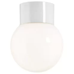 Ifö Electric Classic Globe Plafond- En Wandlamp Retrofit Ø15 Opaal Wit