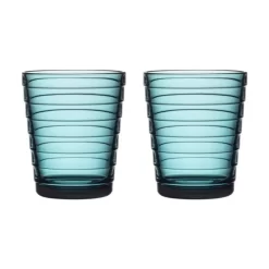 Iittala Aino Aalto Glazen 22cl Set Van 2 Zeeblauw