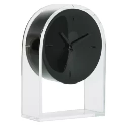 Kartell Air Du Temps Klok Crystal/black