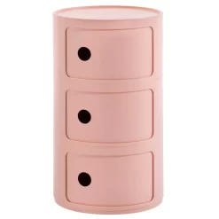 Kartell Componibili Bio Kast Rond Large Roze (3 Comp.)