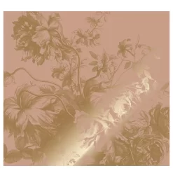 KEK Amsterdam Engraved Flowers 3 Gold Metallic Behang 6 Banen