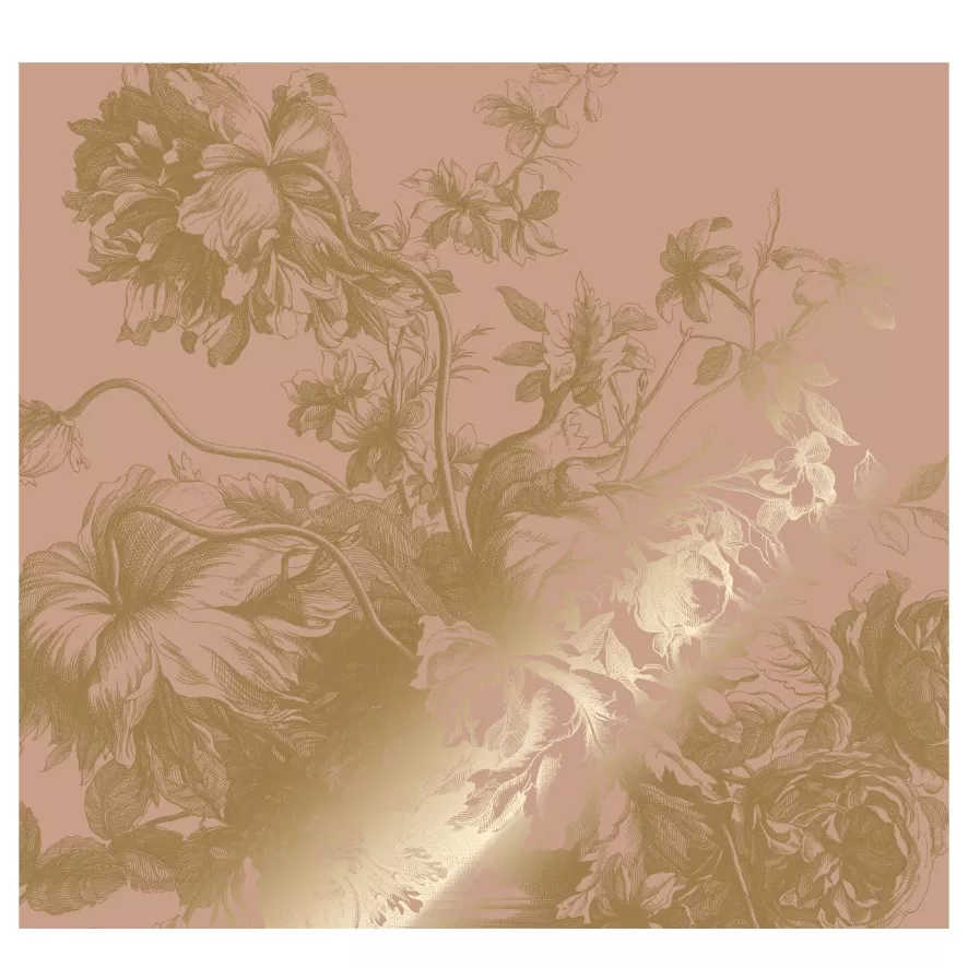 KEK Amsterdam Engraved Flowers 3 Gold Metallic Behang 6 Banen 1 KEK Amsterdam Engraved Flowers 3 Gold Metallic Behang 6 Banen
